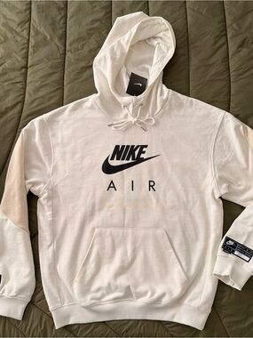 Nike “Nike Air” Logos Hoodie Sweatshirt with Black graphics